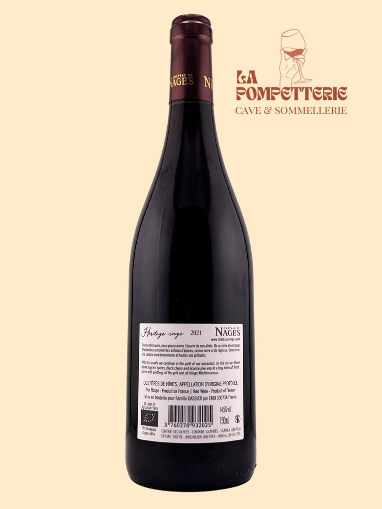 Costières de Nîmes "Héritage" Château de Nages 2021