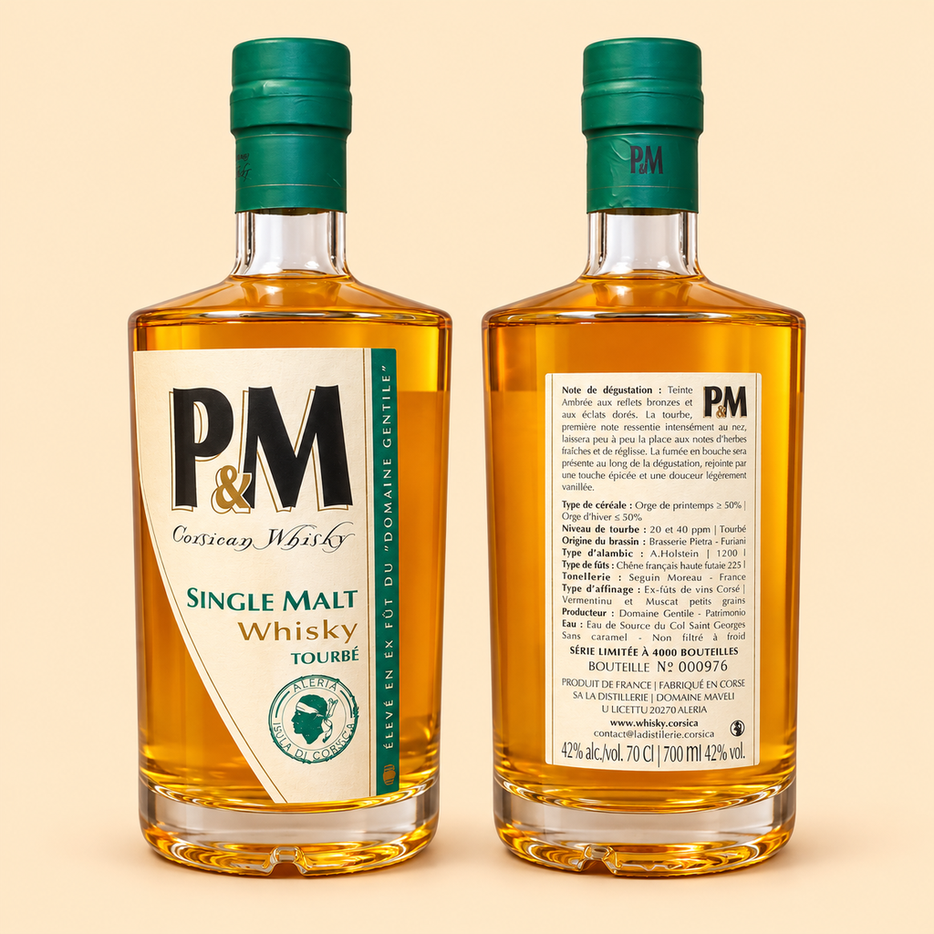 Duo de whiskies corses, avant et arrière.webp