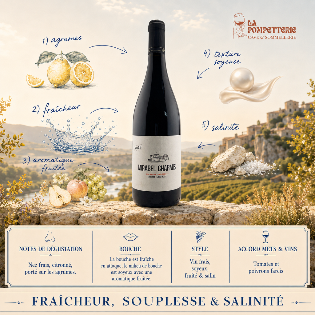 IGP Ardèche "Syrah" Domaine Mirabel Charmis 2021