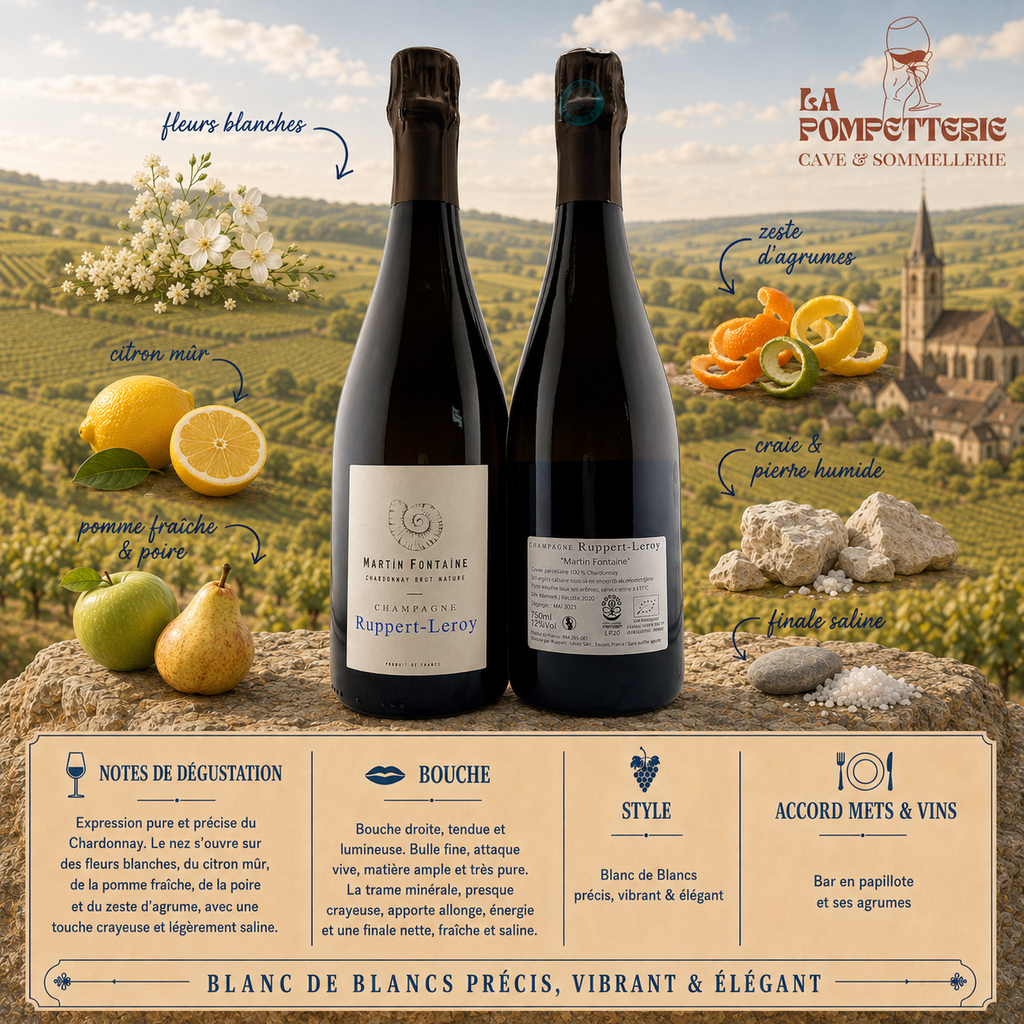 Champagne "Martin Fontaine, Blanc de Blancs" Ruppert-Leroy 2020