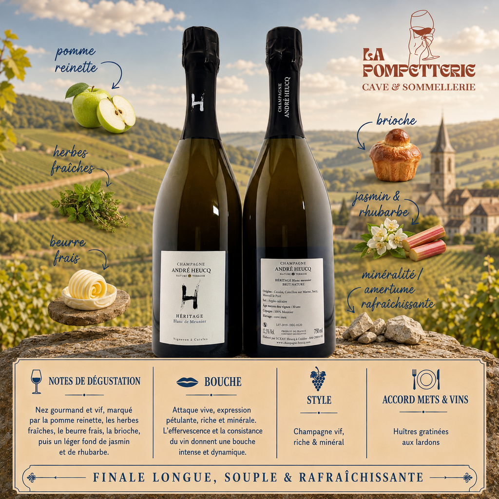 Champagne "Héritage Blanc de Meunier" Domaine André Heucq N.M