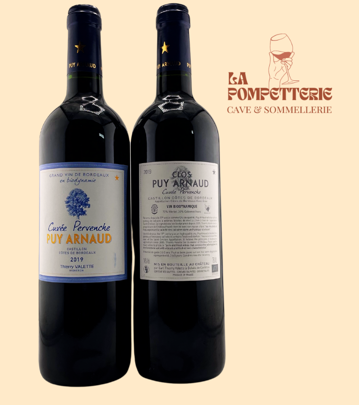Castillon côtes de Bordeaux "cuvée Pervenche" Clos du Puy Arnaud 2019