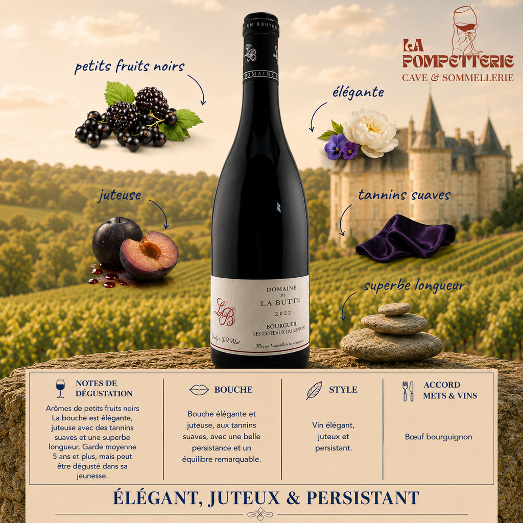 Bourgueil "Les Coteaux du Levant" Domaine de la Butte 2023
