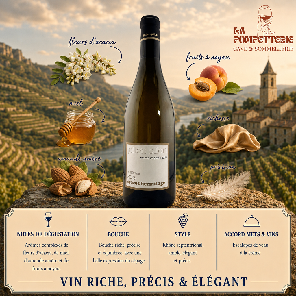 Crozes-Hermitage "On the Rhône Again" Julien Pilon 2023