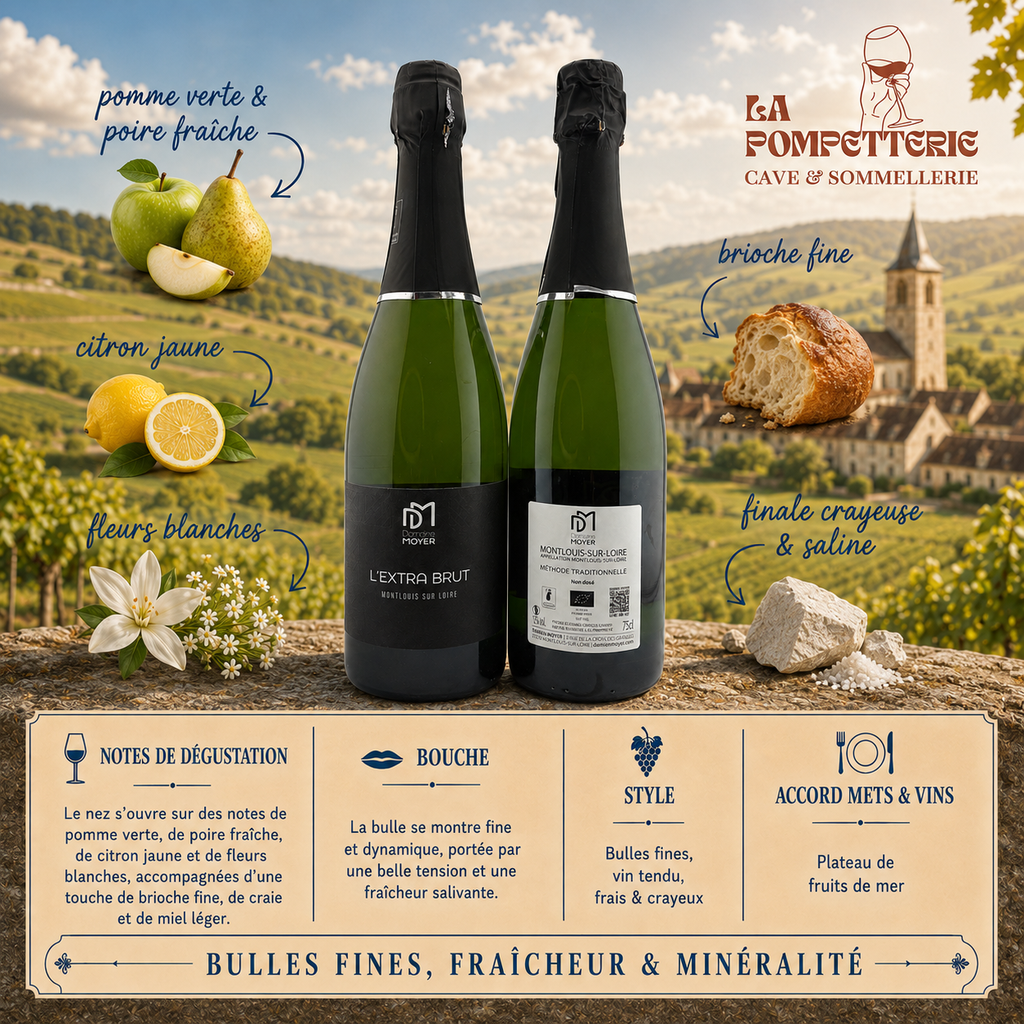 Montlouis-sur-Loire "Methode Traditionnelle Extra Brut" Damien Moyer N.M