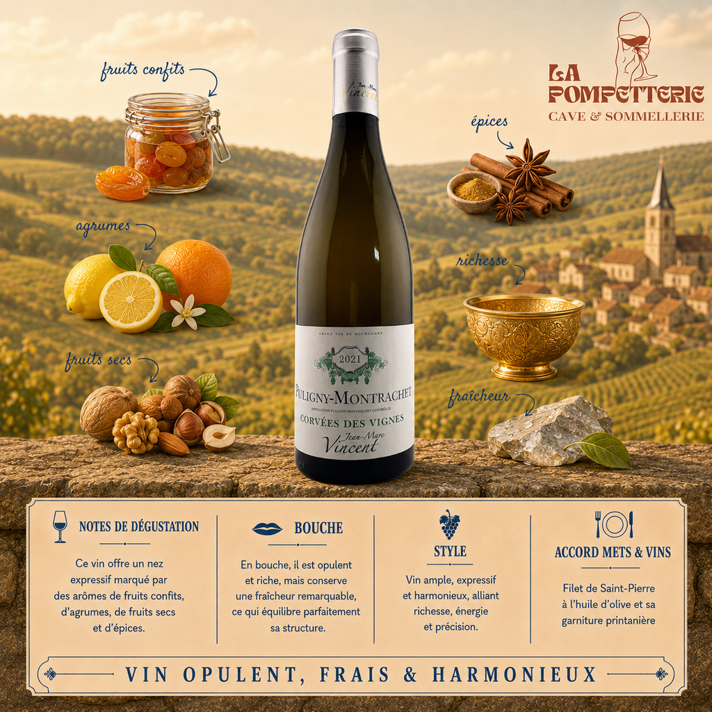 Puligny-Montrachet "Les Corvées des Vignes" J.M Vincent 2021