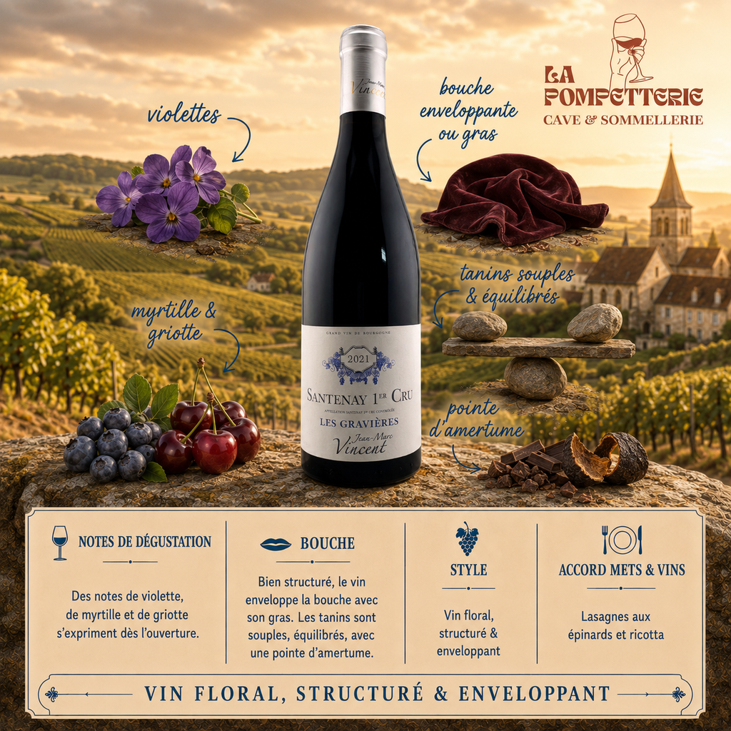 Santenay 1er Cru "Les Gravières" J.M Vincent 2021