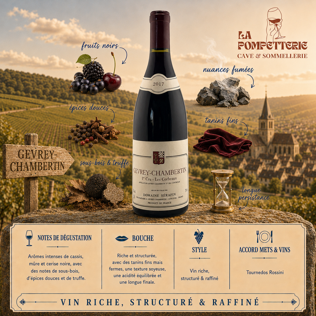 [3705] Gevrey Chambertin 1er Cru "Les Corbeaux" Domaine Sérafin 2017