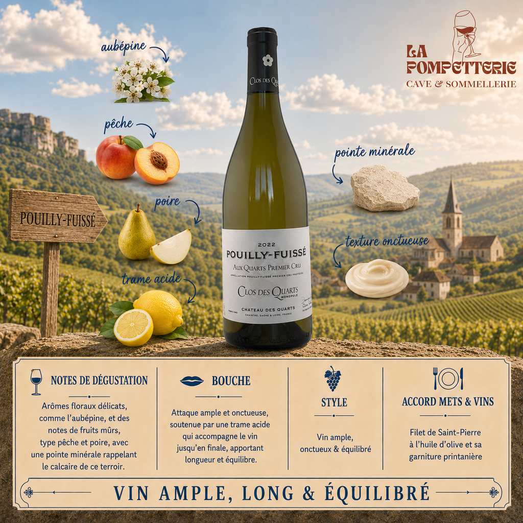 Pouilly Fuissé 1er Cru "Aux Quarts" Château des Quarts 2022