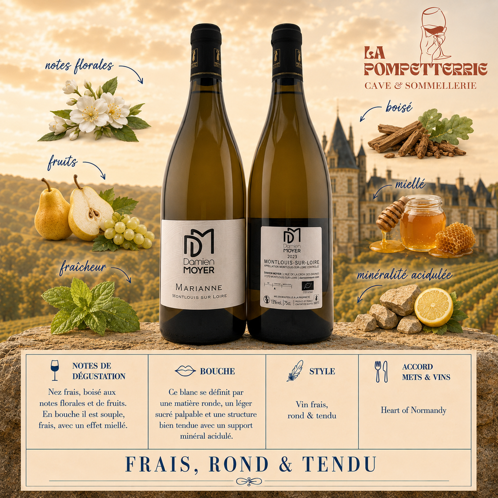 Montlouis-sur-loire "Marianne, demi-sec" Damien Moyer 2023