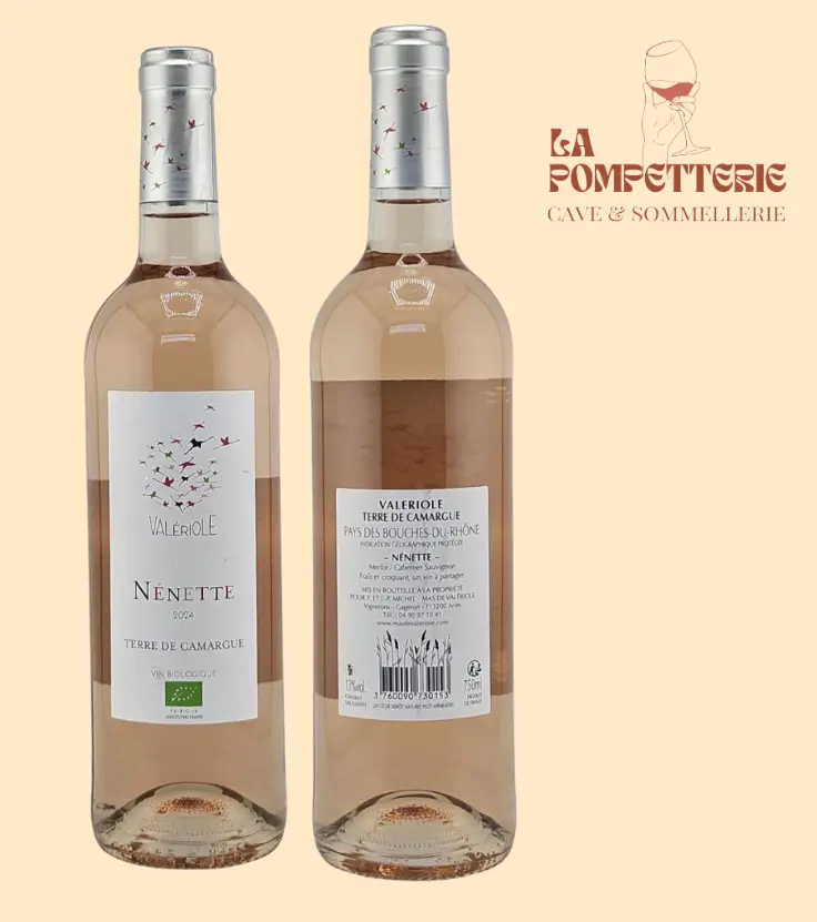 IGP Pays des Bouches du Rhône "Nénette rosé" Mas de Valériole 2024