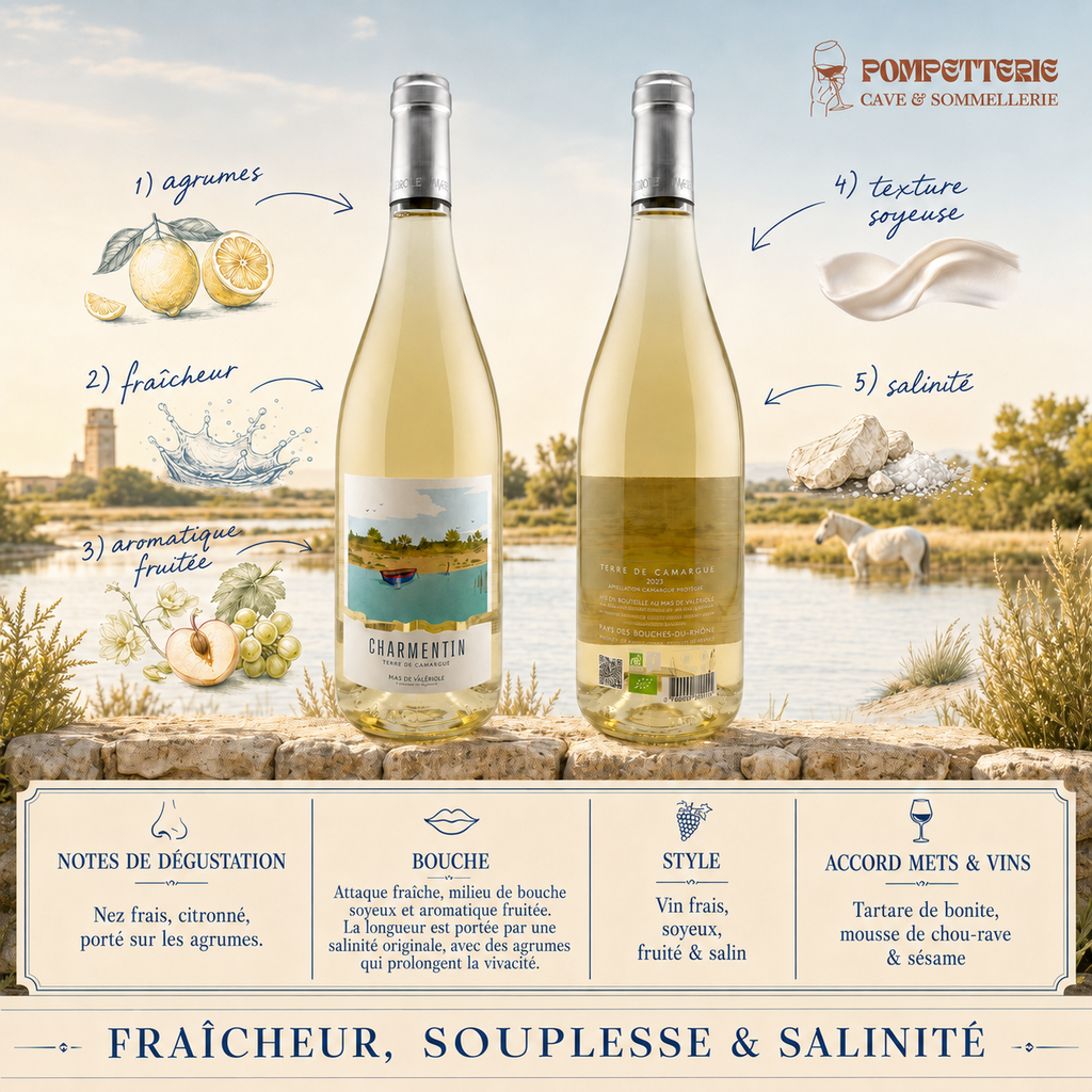 IGP Pays des Bouches du Rhône "Charmentin" Mas de Valériole 2025