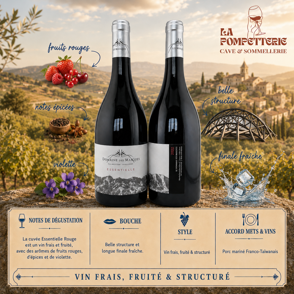 [2540] IGP Méditérranée "Essentielle rouge" Domaine des Masques 2022