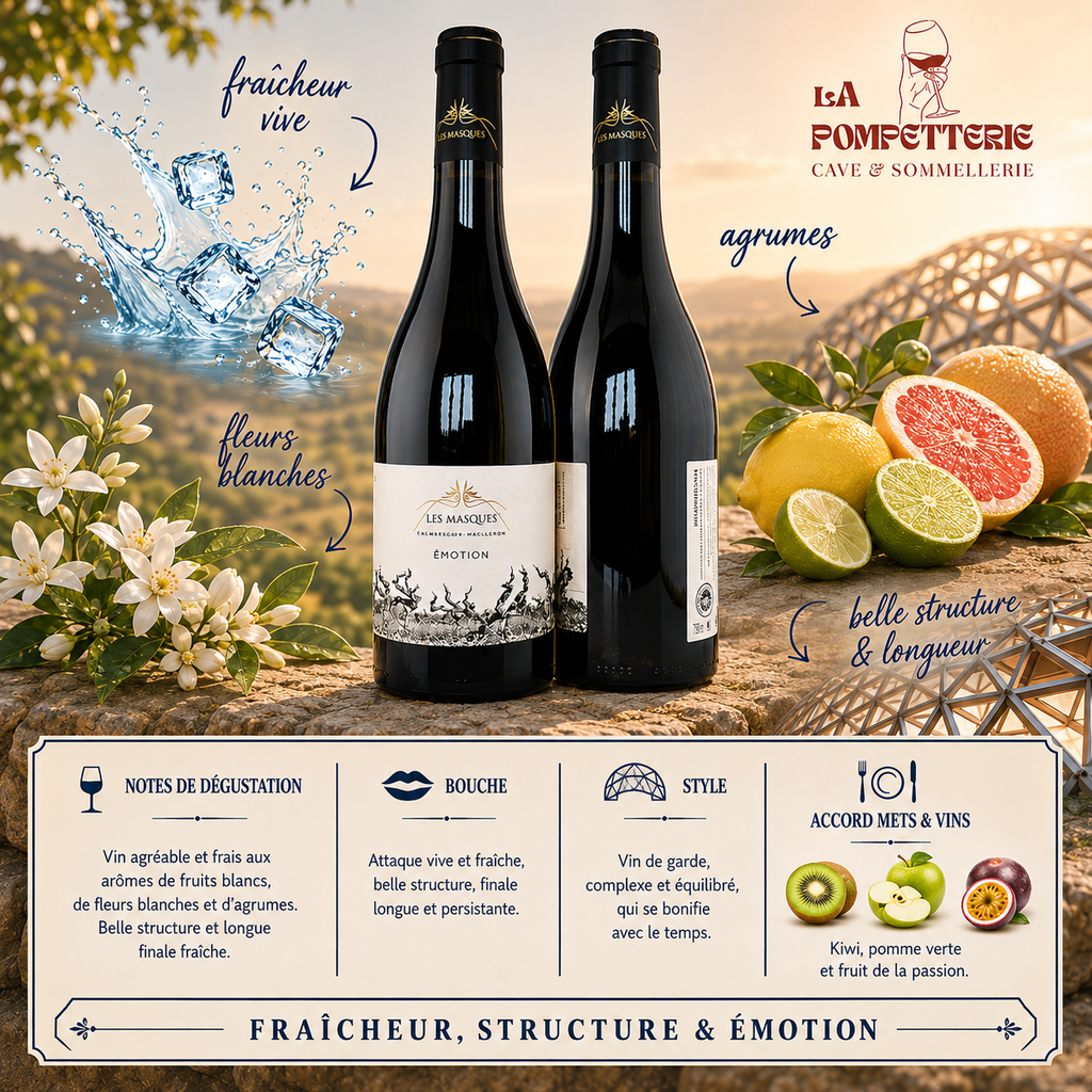 IGP Méditérranée "Emotion Blanc" Domaine des Masques 2023