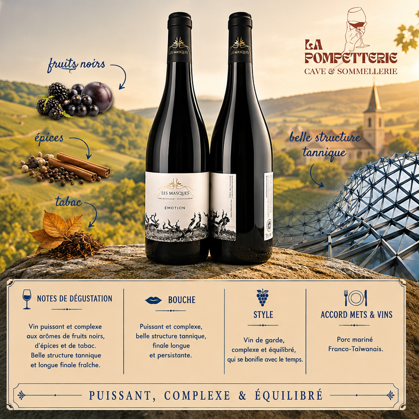 IGP Méditérranée "Emotion Rouge" Domaine des Masques 2021