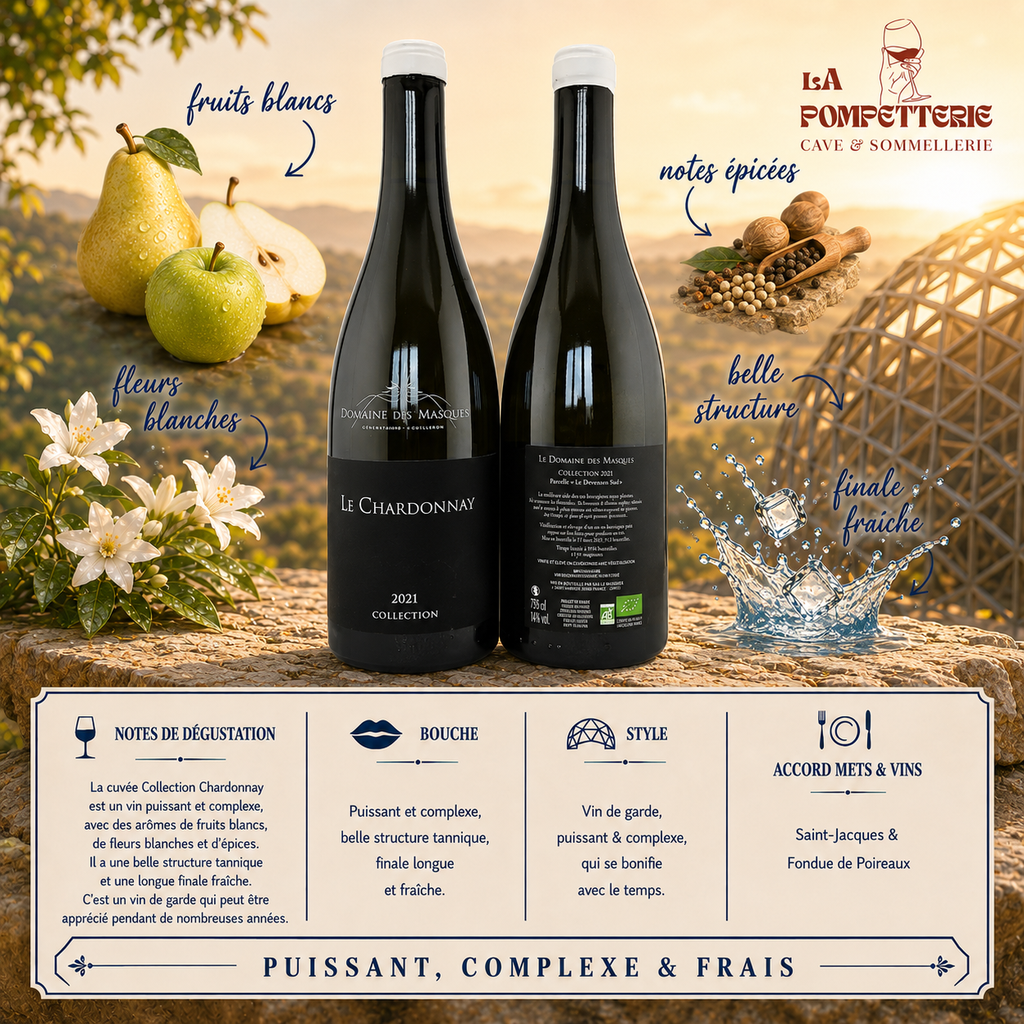 IGP Méditérranée "Collection Chardonnay" Domaine des Masques 2021