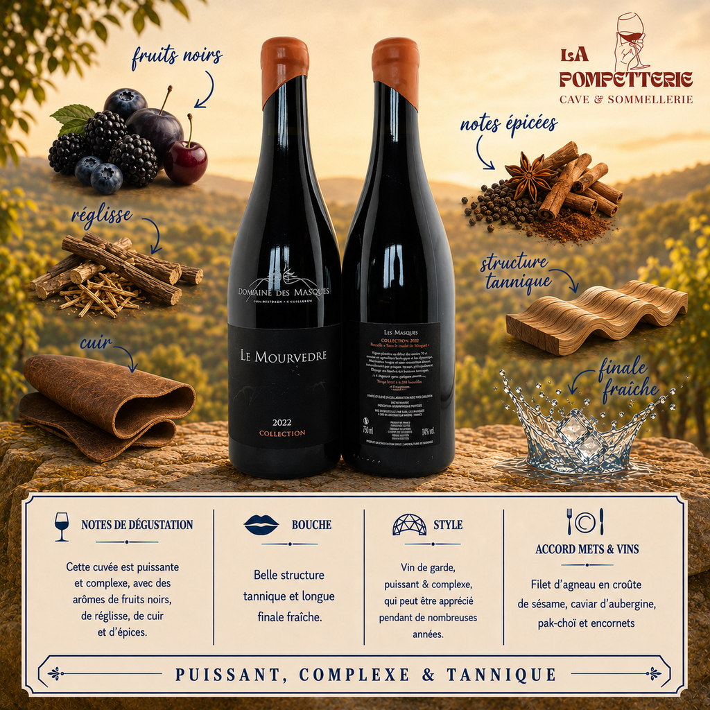IGP Méditérranée "Collection Mourvèdre" Domaine des Masques 2022