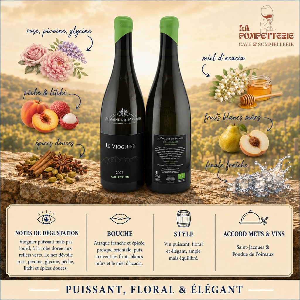 [3211] IGP Méditérranée "Collection Viognier" Domaine des Masques 2022