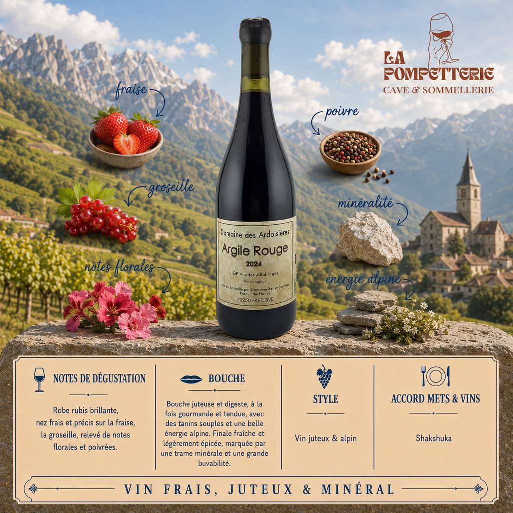 IGP des Allobroges "Argile Rouge" Domaine des Ardoisière" 2024