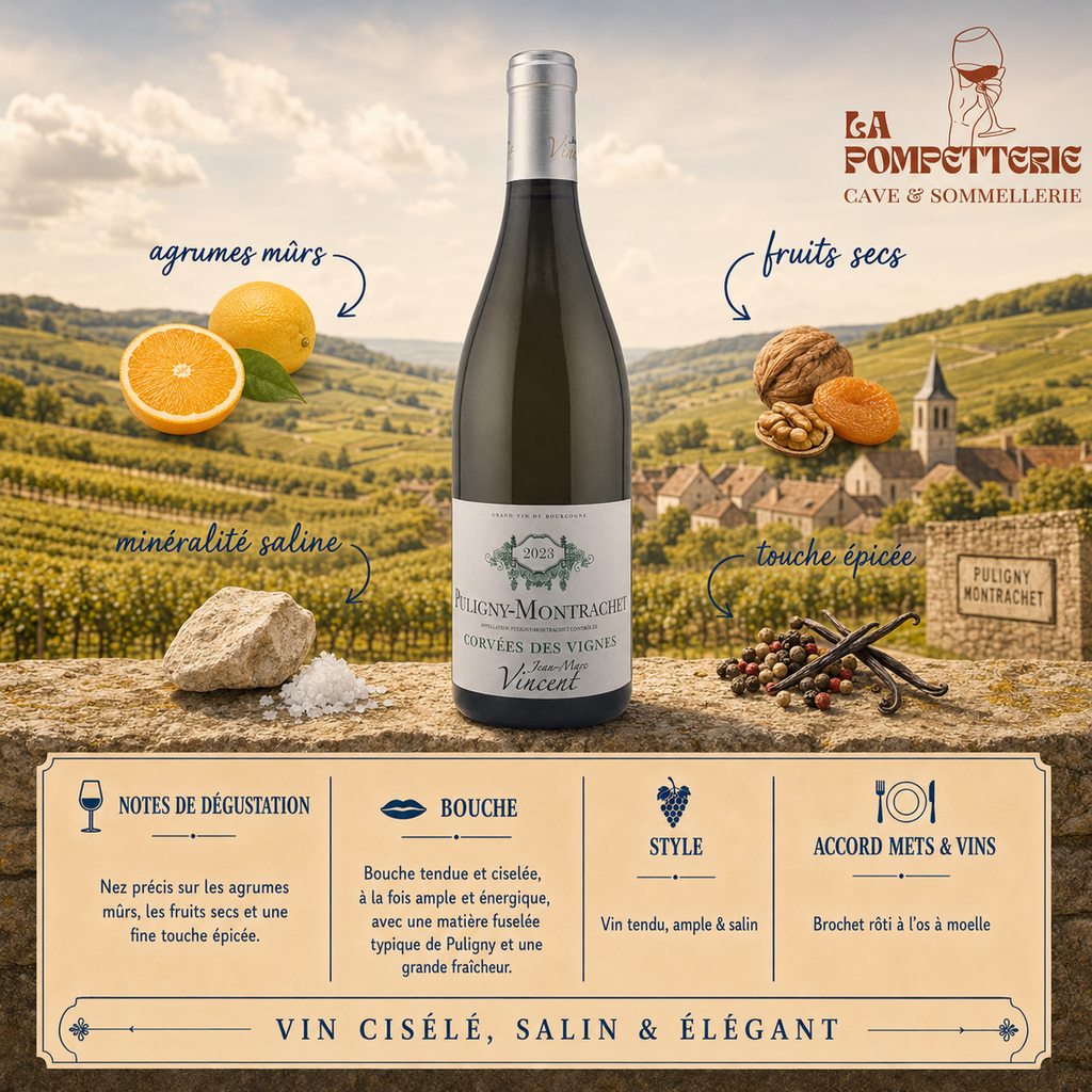 [2522] Puligny-Montrachet "Les Corvées des Vignes" J.M Vincent 2023