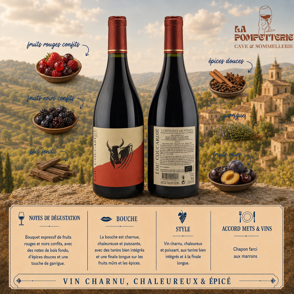 Costières de Nîmes "Lou Coucardié" Château de Nages 2015
