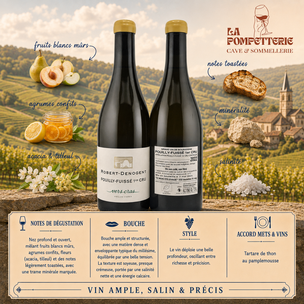 [1232] Pouilly-Fuissé 1er Cru "Vers les Cras" Robert-Denogent 2022