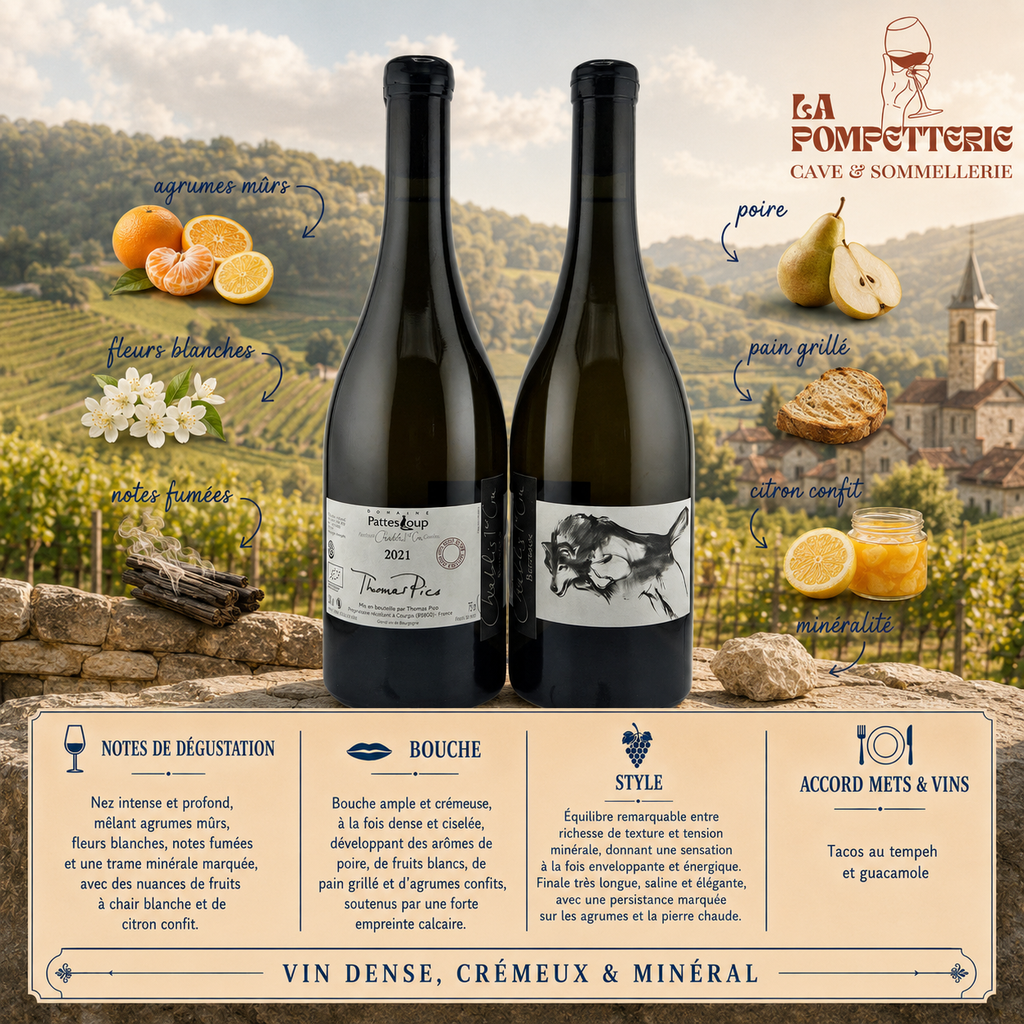 [3911] Chablis 1er Cru "Les Butteaux, Mise Tardive" Domaine Pattes Loup 2021