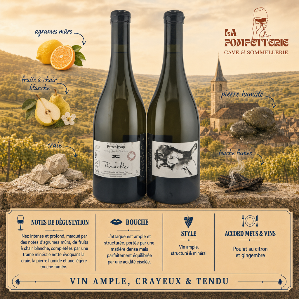[3111] Chablis 1er Cru "Beauregard, Mise Tardive" Domaine Pattes Loup 2022