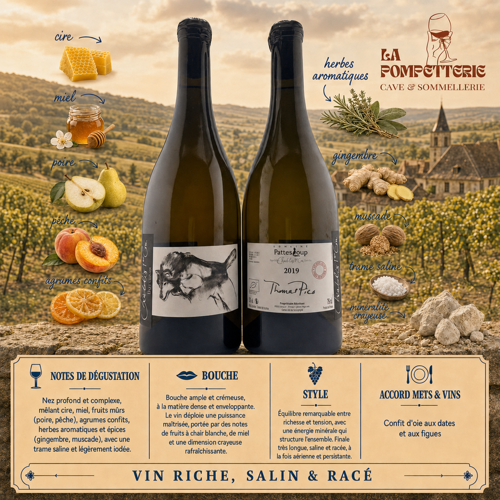 Chablis 1er Cru "Les Butteaux, Mise Tardive" Domaine Pattes Loup 2019