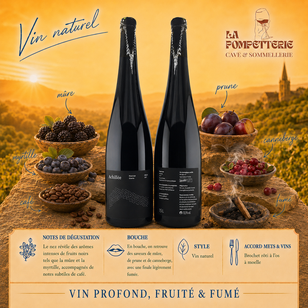 [1111] Alsace "Pinot Noir Granite" Domaine Achillée 2017 (Magnum)