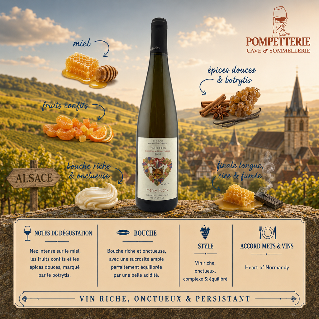 Alsace "Selection de Grains Nobles, Pinot Gris" Henry Fuchs 2018