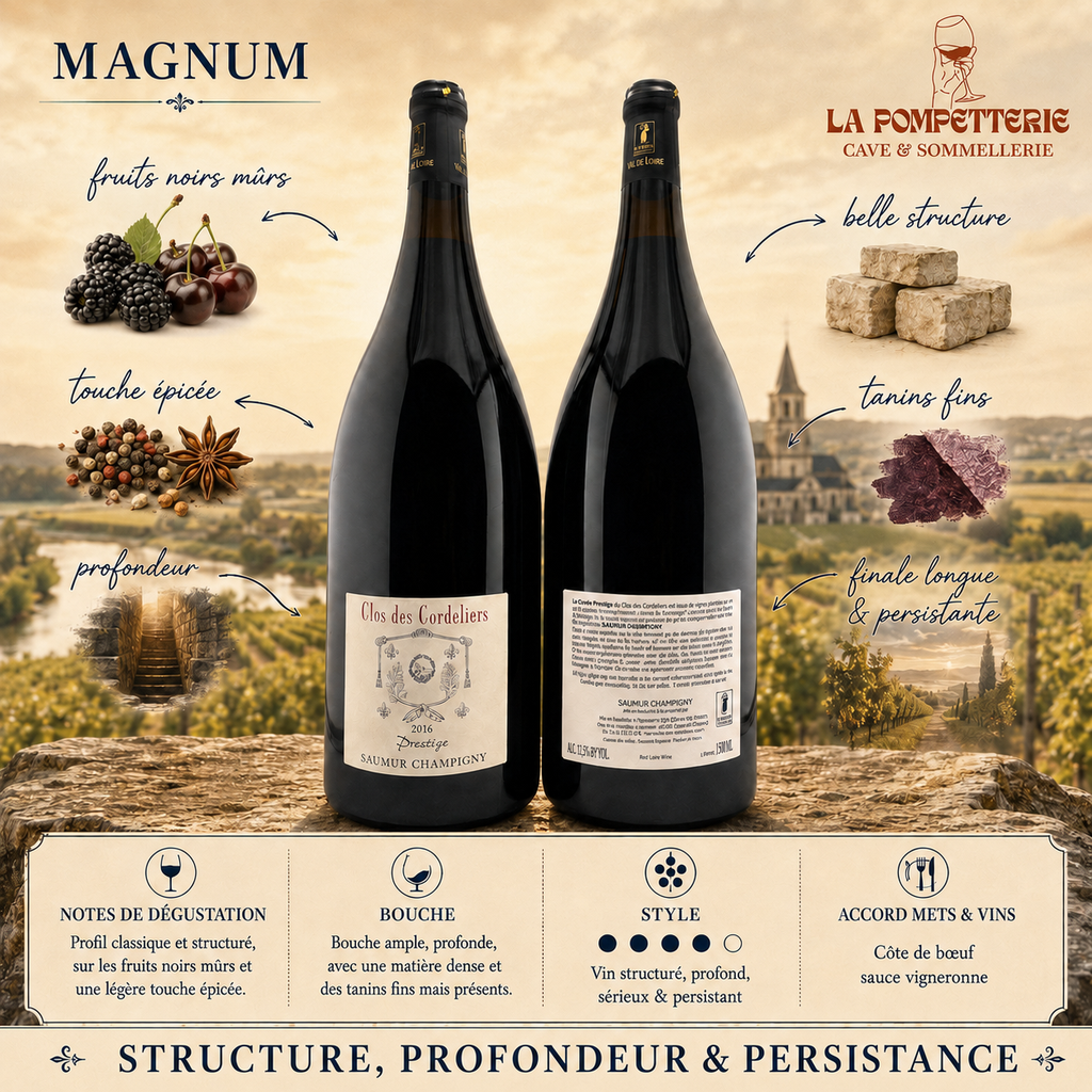 [4000] Saumur-Champigny "Prestige" Clos des Cordeliers 2016 (magnum)