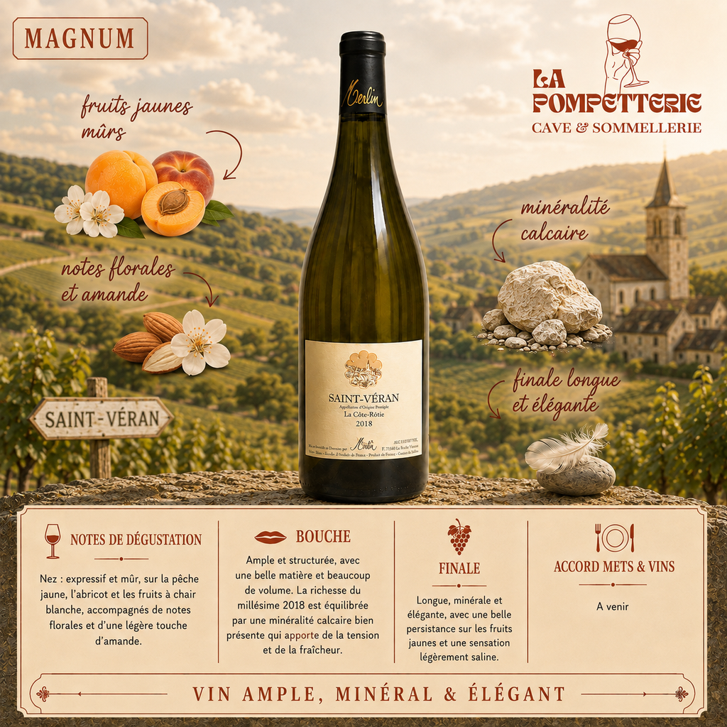 Saint Véran "La Côte Rôtie" O.Merlin 2018(Magnum)