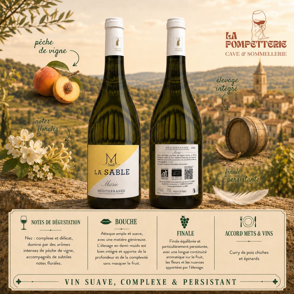 Lubéron blanc "Cuvée Petite M" Château la Sable 2025
