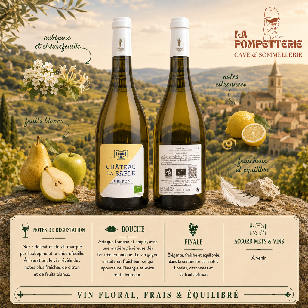 Lubéron blanc "Cuvée Petite M" Château la Sable 2025