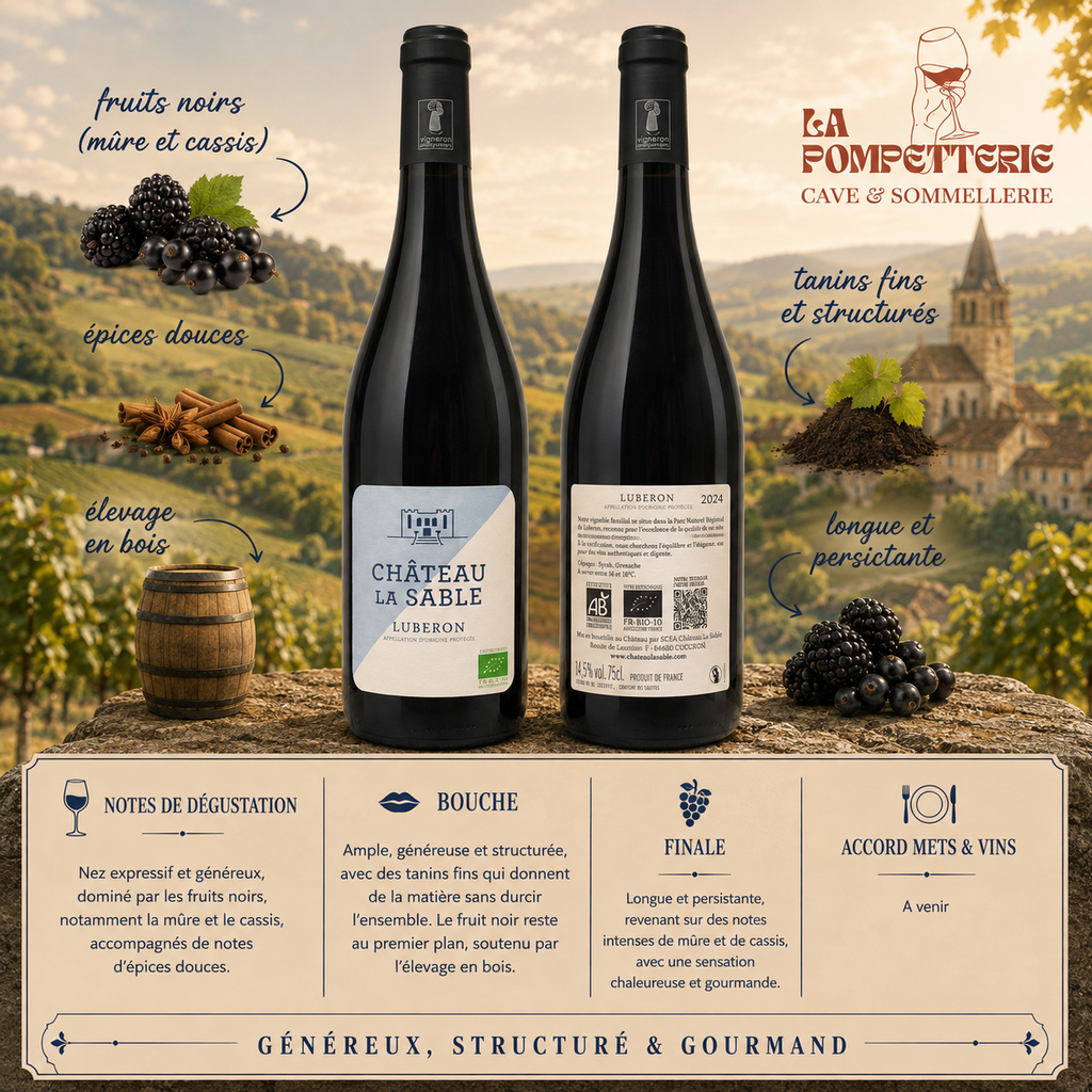 Lubéron rouge, Château la Sable 2023