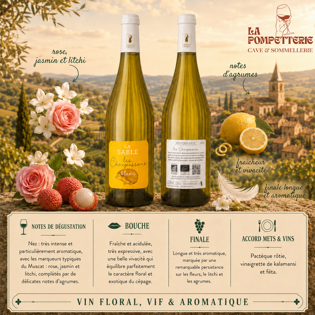 Méditérannée blanc "Choupissons" Château la Sable 2025