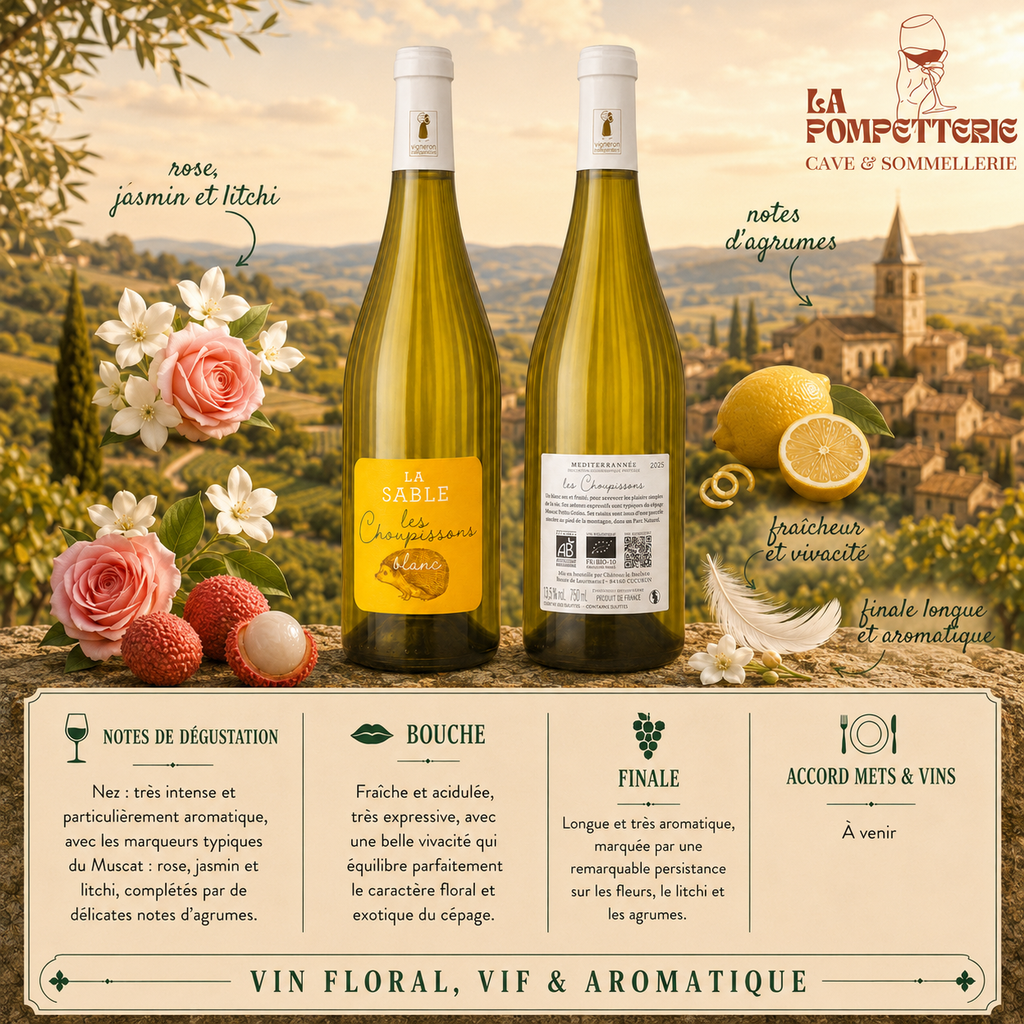 Méditérannée blanc "Choupissons" Château la Sable 2025