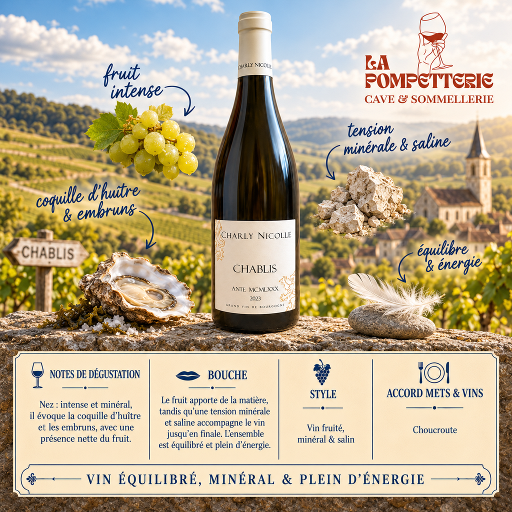 Chablis "Ante MCMLXXX, vieilles vignes" Domaine Charly Nicolle 2023