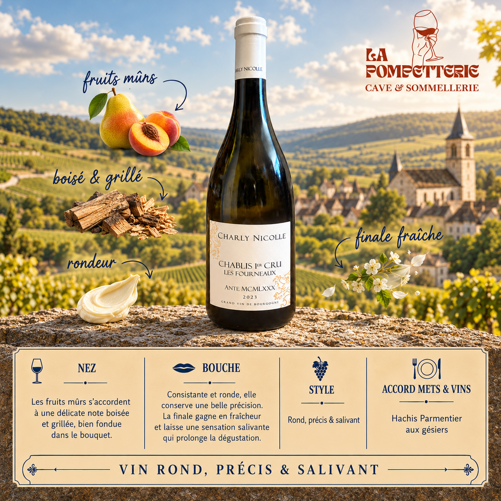 Chablis "1er Cru Les Fourneaux Ante MCMLXXX, vieilles vignes" Domaine Charly Nicolle 2023