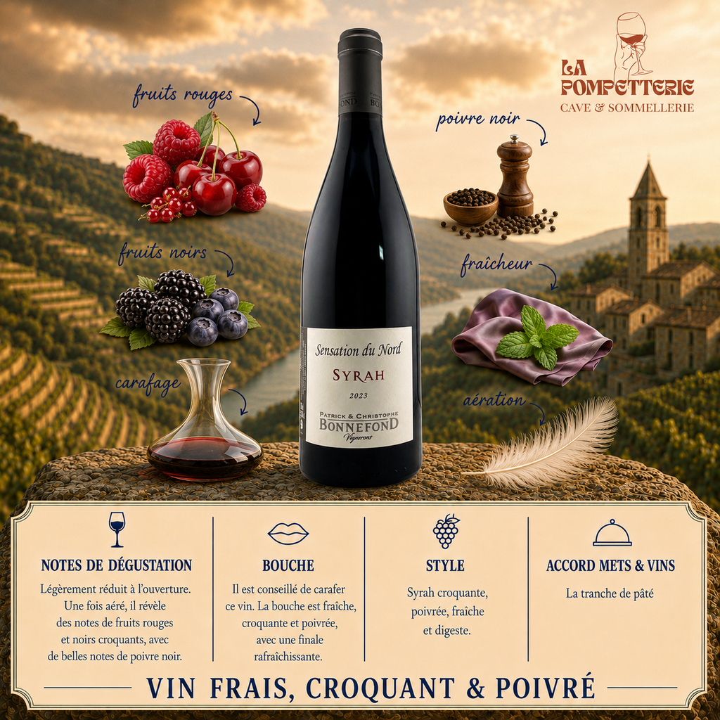 IGP Syrah "Sensation du Nord" P&C Bonnefond 2023