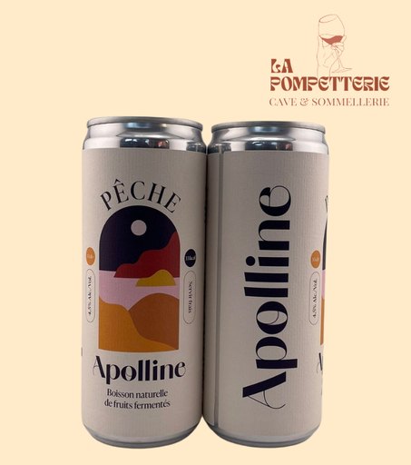[80013] Boisson Naturelle de Fruit "Pêche", Apolline (33cl / 4.5%)