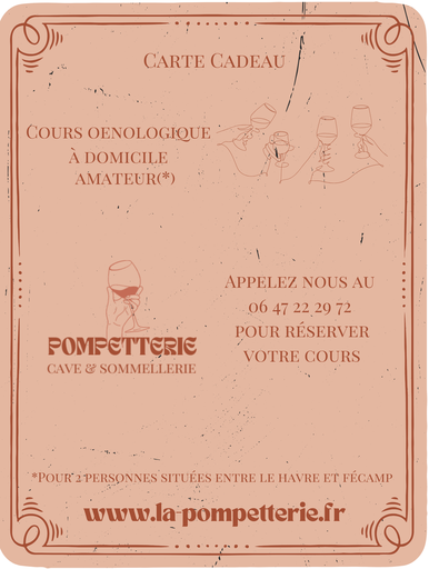 Carte-cadeau - cours oenologique 2 personnes